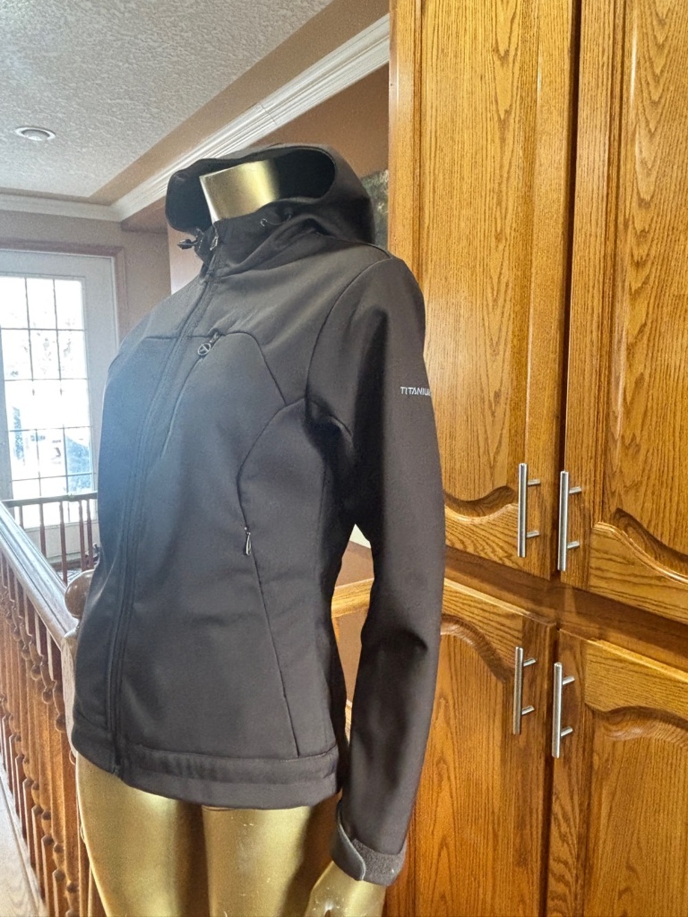 Columbia Black Women's Softshell Hooded Utility Jacket - Picture 4 of 13